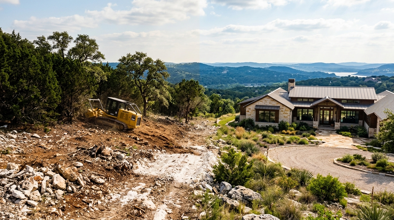 What it actually costs to clear land in the Hill Country